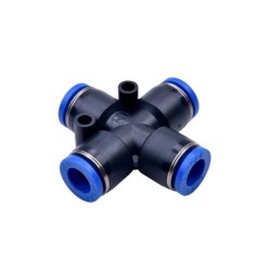 PVC съединител за шлаух - четирипътник